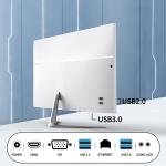 24" FHD All-in-One Desktop Computer, N5095 8GB RAM, 512GB SSD, Quad-Core, Wired Keyboard & Mouse, RGB Speaker, White (N5095/8G/512G)
