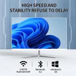 All-in-One Desktop Computer 24" FHD, N5095 8GB RAM, 512GB SSD, Quad-Core, Wired Keyboard & Mouse, RGB Speaker, White (N5095/8G/512G)