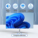All-in-One Desktop Computer 24" FHD, N5095 8GB RAM, 512GB SSD, Quad-Core, Wired Keyboard & Mouse, RGB Speaker, White (N5095/8G/512G)