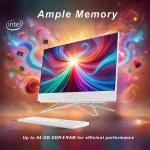 HP 22 inch All-in-One Desktop PC • 2024 Latest Model • Microsoft Office Trial ,FHD Display,32GB RAM ,1TB Storage (512GB SSD + 512GB External HD) ,Intel Celeron CPU, w/WOWPC Bundle ,Win 11 Pro