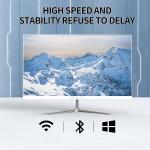 24" FHD All-in-One Desktop Computer, N5095 8GB RAM, 512GB SSD, Quad-Core, Wired Keyboard & Mouse, RGB Speaker, White (N5095/8G/512G)