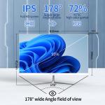 All-in-One Desktop Computer 24" FHD, N5095 8GB RAM, 512GB SSD, Quad-Core, Wired Keyboard & Mouse, RGB Speaker, White (N5095/8G/512G)