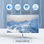 24" FHD All-in-One Desktop Computer, N5095 8GB RAM, 512GB SSD, Quad-Core, Wired Keyboard & Mouse, RGB Speaker, White (N5095/8G/512G)