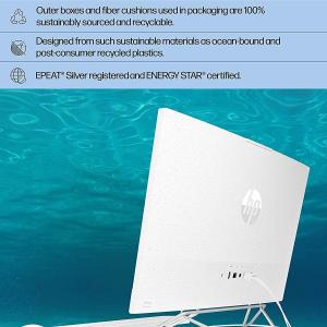All-in-One Desktop Computer 24" FHD, N5095 8GB RAM, 512GB SSD, Quad-Core, Wired Keyboard & Mouse, RGB Speaker, White (N5095/8G/512G)