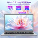 jumper Laptop 14", 12GB RAM 512GB SSD, Laptop Computer with Office 365 One-Year, Celeron N4000 CPU