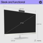 HP 22 inch All-in-One Desktop PC,  2024 Latest Model, Microsoft Office Trial , FHD Display
