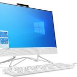 HP All-in-One Desktop PC, 11th Gen Intel Core i3-1115G4 Processor, 8 GB RAM, 512 GB SSD Storage, Full HD 23.8” Display, Windows 10 Home.