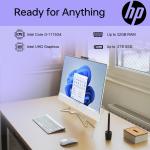 HP 24 Newest Daily All-in-One, 23.8, FHD 1920 * 1080, Intel Core i3-1115G4, 16GB RAM, 1TB SSD, Wi-Fi, Wired KB & Mouse.