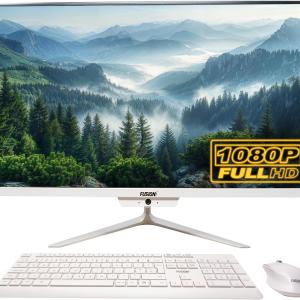 Full HD All-in-One Desktop Computer - Intel 13th Gen - Windows 11, 8GB RAM, 256GB SSD, Dual-Band WiFi, HDMI, USB 3.0, FHD IPS Display - AIO PC with Wireless Keyboard, Mouse, 2MP Camera