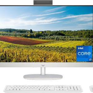 HP 22 inch All-in-One Desktop PC,  2024 Latest Model, Microsoft Office Trial , FHD Display